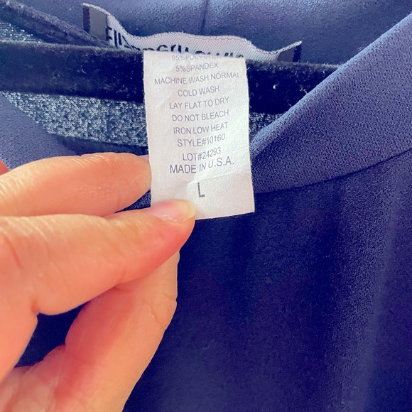 Calf length retro navy dress with pleated skirt - Picture 5 of 5